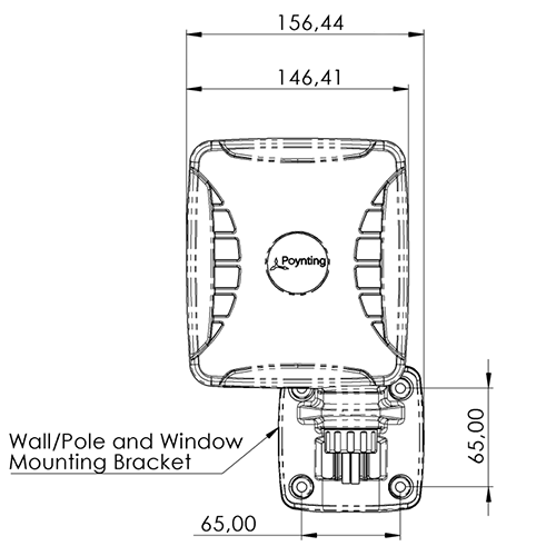 Poynting XPOL-1-5G V2 Outdoor 4G LTE/5G 3.5dBi 2x2 MIMO Outdoor Antenna, White