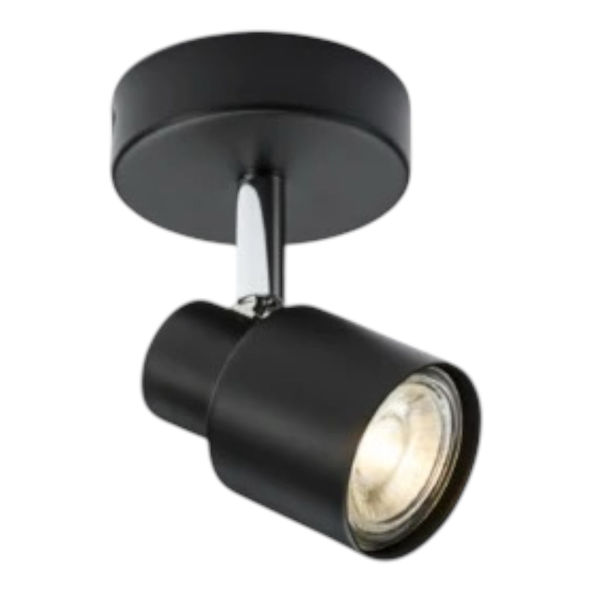 GU10 Spotlight (Matt Black) - Includes 15 LED Bulb