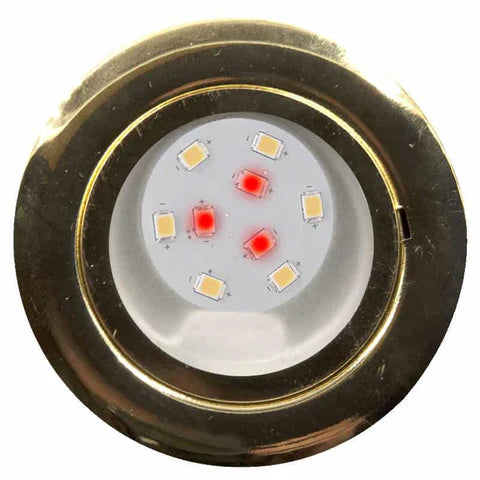 Cabinet Light (Brass) - 9 LEDs (Night Vision Red & White)