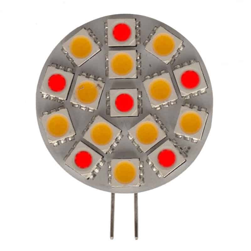 G4 Horizontal 16 LED Red/White dual mode – Bedazzled LED Lighting