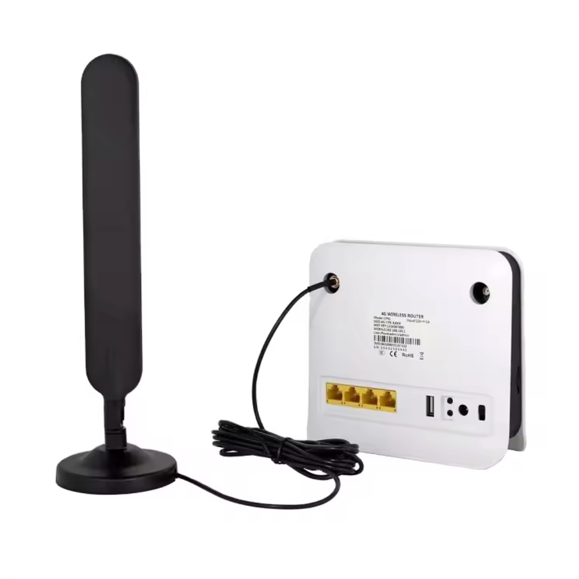 4G Modem Mini Home WiFi Router 5200mAh with Sim Card Slot