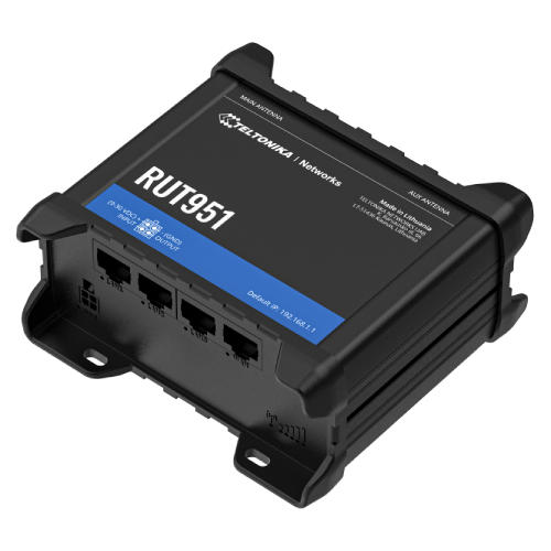 Teltonika RUT951 WiFi 4 3G/4G LTE Cat 4 Router (150Mbps) w/ Poynting 4G/5G Antenna & 12V Power Cable